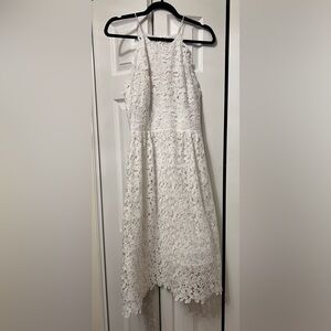 Anthropologie BHLDN Hitherto White Lace Halter Dress Size 6